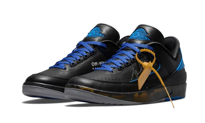 Air Jordan Air Jordan 2 Retro Low SP Off-White Black Blue - DJ4375-004